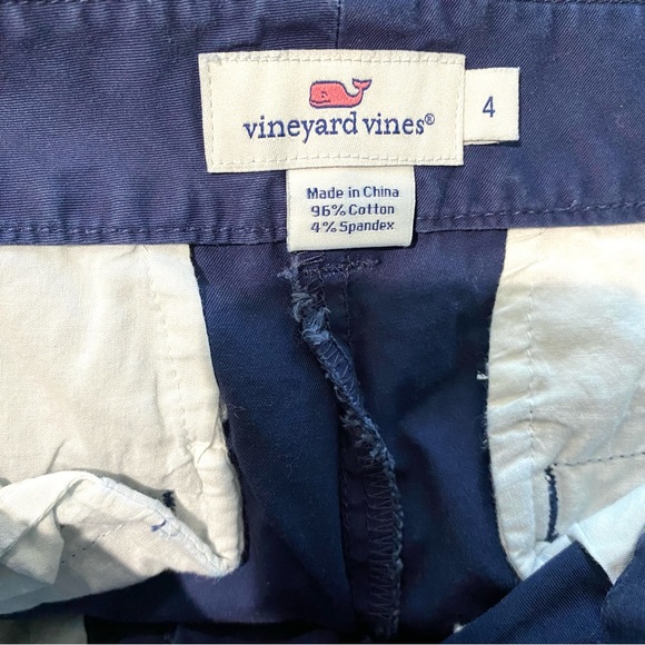 Vineyard Vines Blue Whale Shorts Sz 4 - Picture 4 of 4